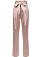 Sally Lapointe Bow Waist Trousers - Neutrals