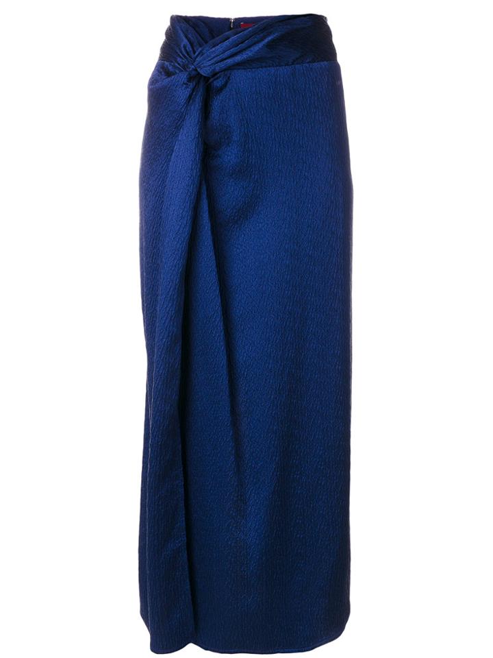 Sies Marjan Belted Slit Skirt - Blue