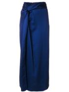 Sies Marjan Belted Slit Skirt - Blue