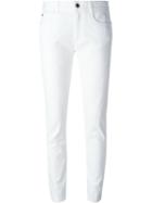 Stella Mccartney Star Stitch Embroidery Jeans, Women's, Size: 29, White, Cotton/spandex/elastane/silk