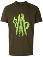 Moncler Embroidered Patch T-shirt - Green