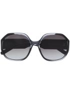 Salvatore Ferragamo Oversized Frame Sunglasses - Grey