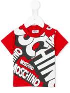 Moschino Kids - Logo Print T-shirt - Kids - Cotton - 3-6 Mth, Red