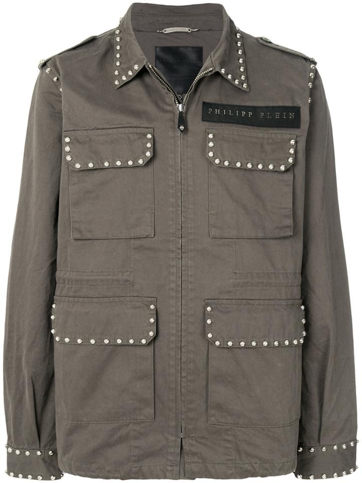 Philipp Plein Multi-pocket Jacket - Green