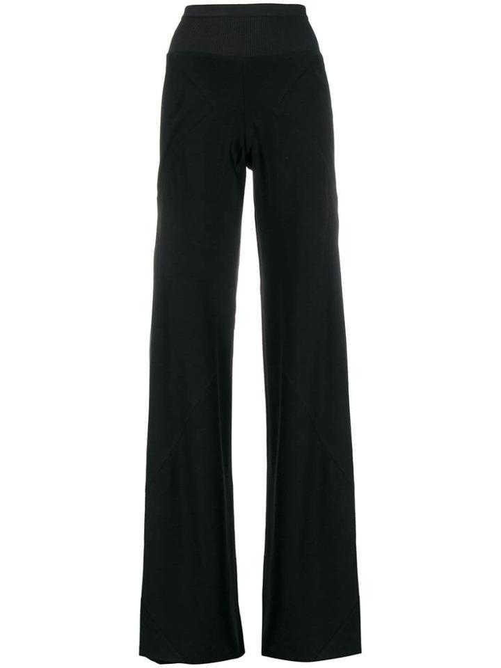 Rick Owens Forever Bias Wide-leg Trousers - Black