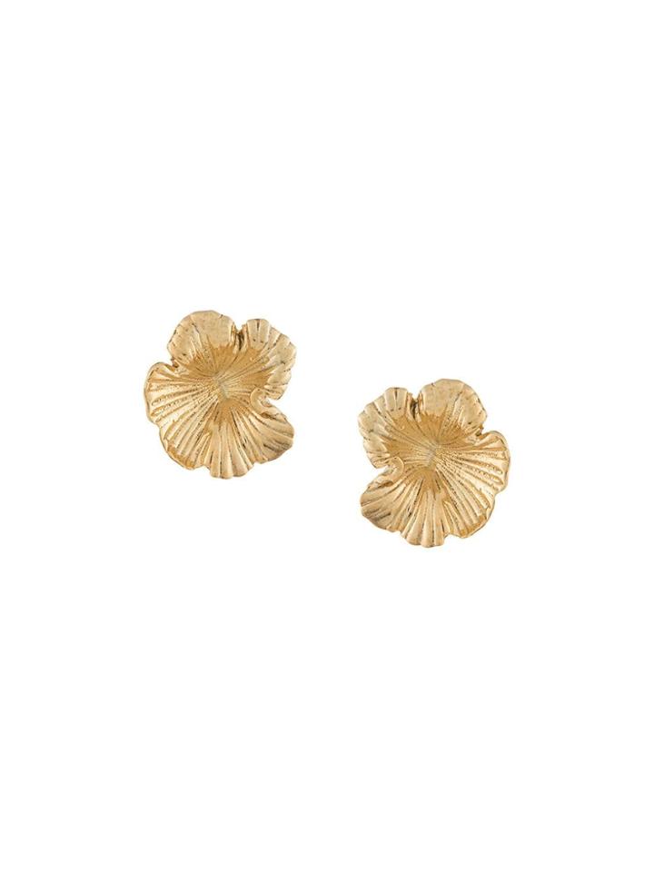 Meadowlark Small Coral Earrings - Metallic