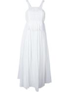 Forte Forte Front Crochet Long Dress, Women's, Size: Ii, White, Silk/cotton