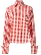 Marques'almeida Oversized Sleeve Gingham Shirt