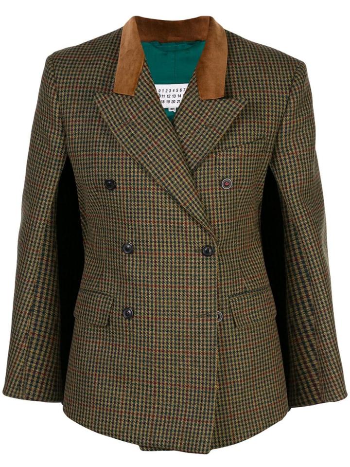 Maison Margiela Deconstructed Houndstooth Jacket - Green