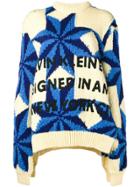 Calvin Klein 205w39nyc Oversized Knit Sweater - Yellow & Orange