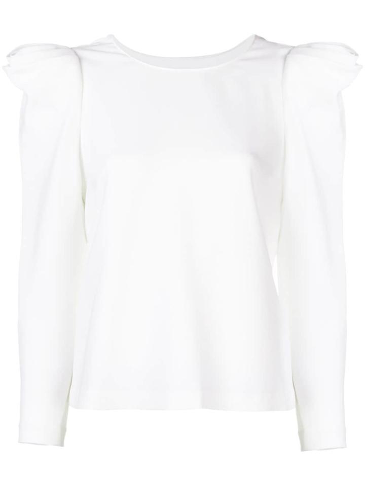 A.l.c. Ruffled Shoulder Blouse - White