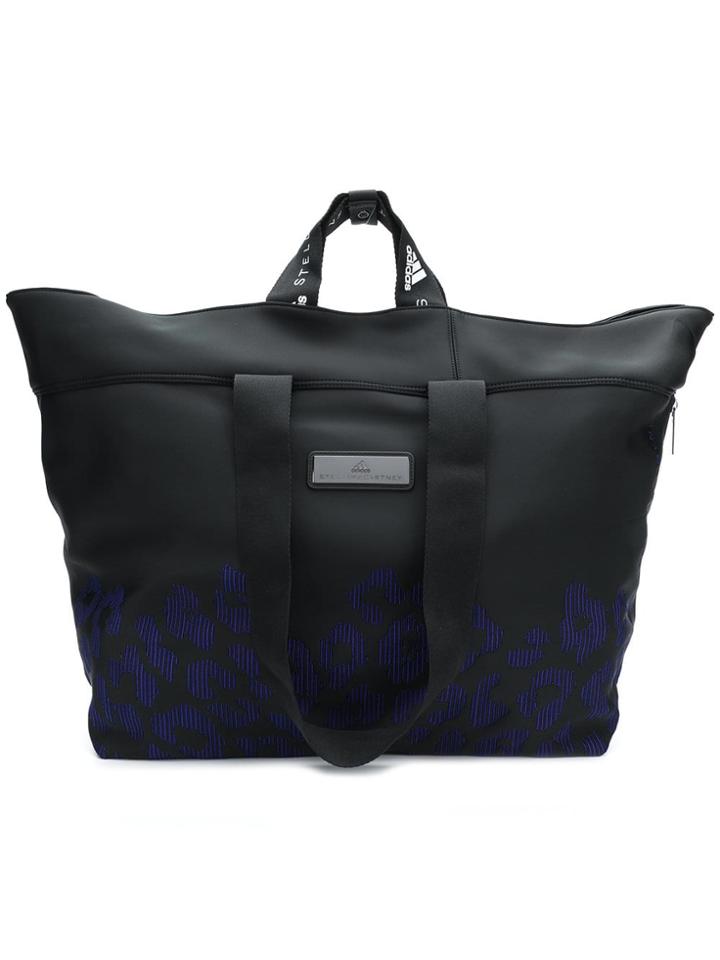 Adidas By Stella Mccartney Leopard Effect Luggage Bag - Black