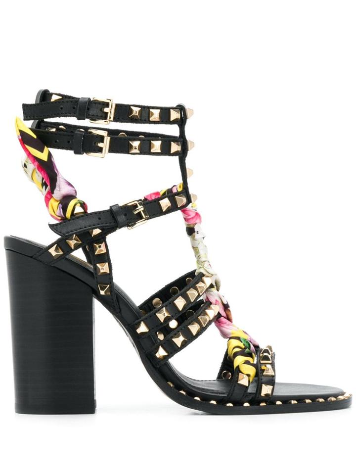 Ash Luna Studded Sandals - Black