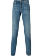 Brunello Cucinelli Slim Fit Jeans, Men's, Size: 46, Blue, Cotton/polyester