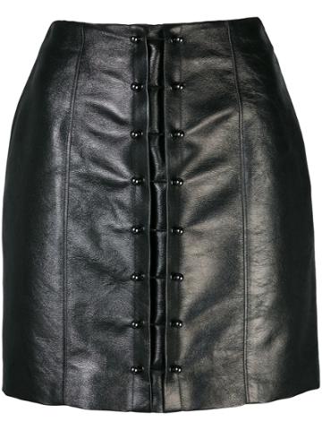 Victoria Hayes Pin-embellished Mini Skirt - Black