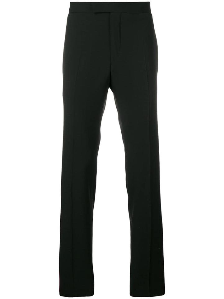 Karl Lagerfeld Contrast Piped Trim Trousers - Black