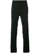 Karl Lagerfeld Contrast Piped Trim Trousers - Black