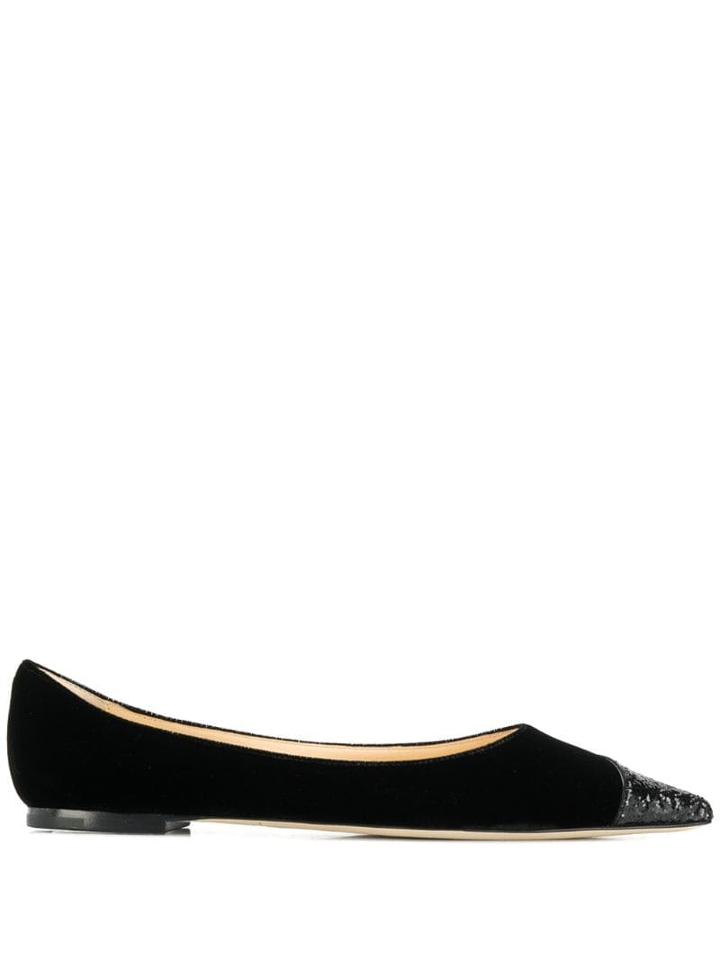 Jimmy Choo Love Ballerina Flats - Black