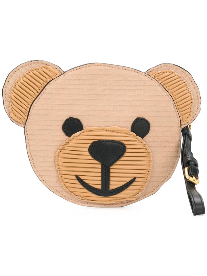 Moschino Bear Clutch - Brown