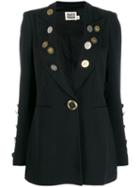 Fausto Puglisi Coin Embellished Blazer - Black