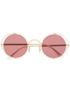 Mykita X Maison Margiela Round Tinted Sunglasses - Gold