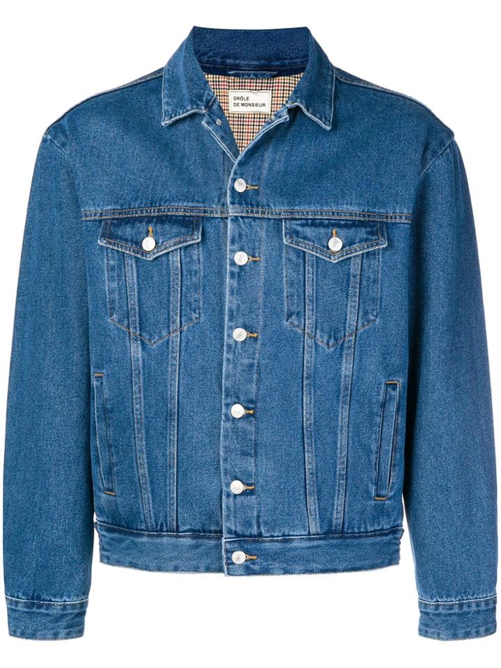 Drôle De Monsieur Ddm Denim Jacket - Blue