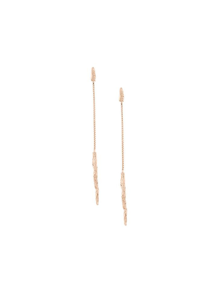 Niza Huang Illusion Long Drop Earrings - Metallic