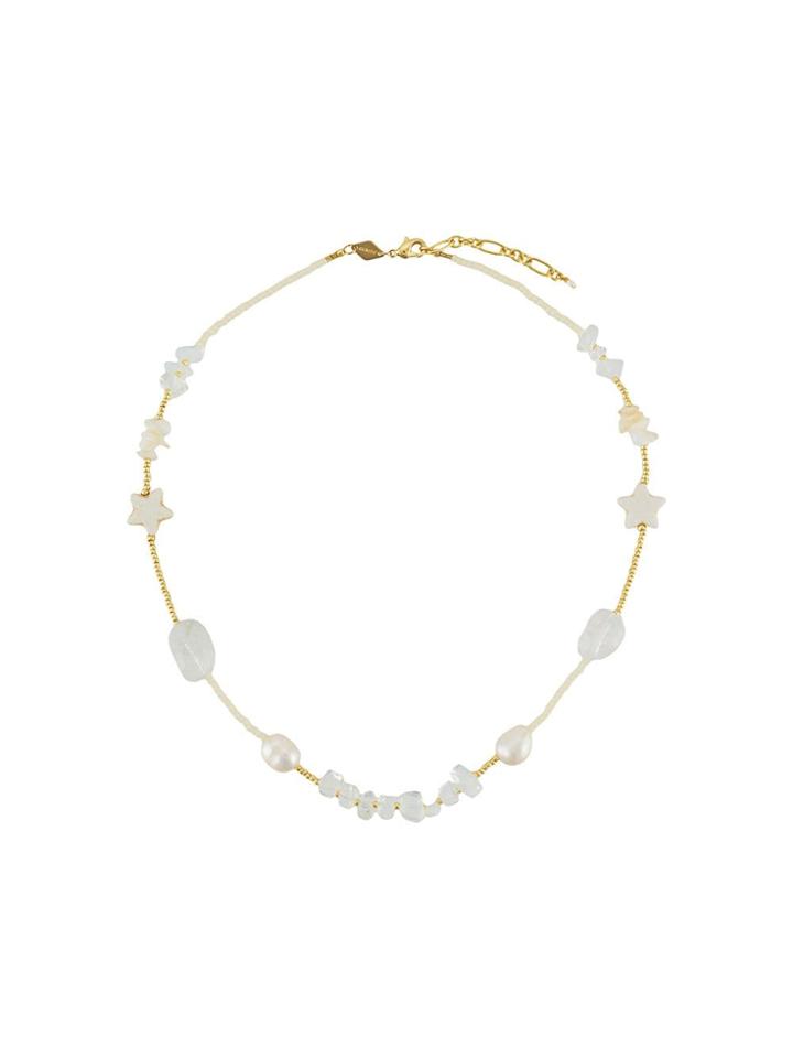 Anni Lu Colette Beaded Ecklace - White