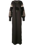 Wandering - Embroidered Lace Dress - Women - Cotton/polyamide/polyester/viscose - 38, Black, Cotton/polyamide/polyester/viscose