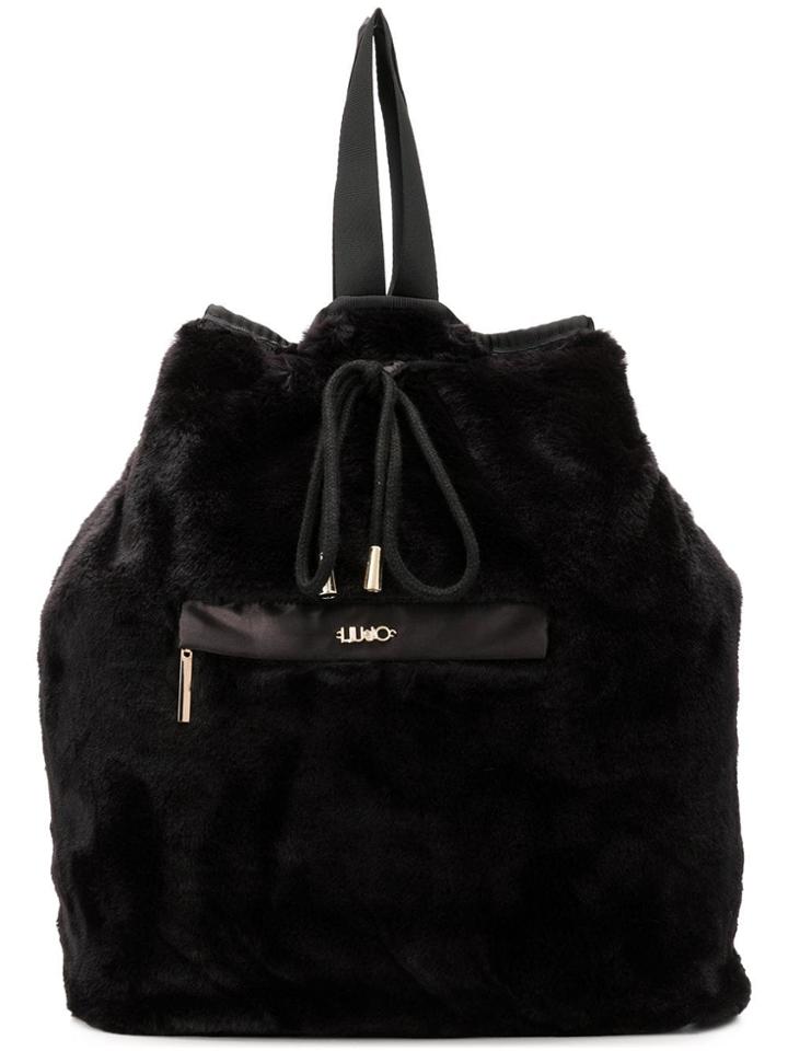Liu Jo Faux Fur Backpack - Black