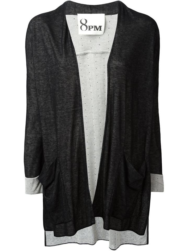 8pm Fine Knit Open Front Cardigan