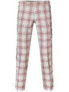 Thom Browne Frayed Shadow Prince Of Wales Trouser - Multicolour