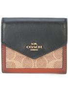Coach Signature Canvas Small Wallet - Brown