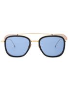Thom Browne Eyewear Double-bridge Square Sunglasses - Blue