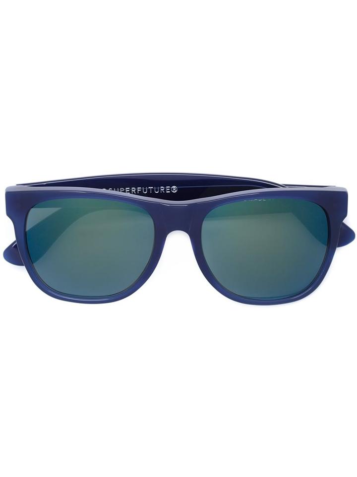 Retrosuperfuture Square Frame Sunglasses, Adult Unisex, Blue, Acetate