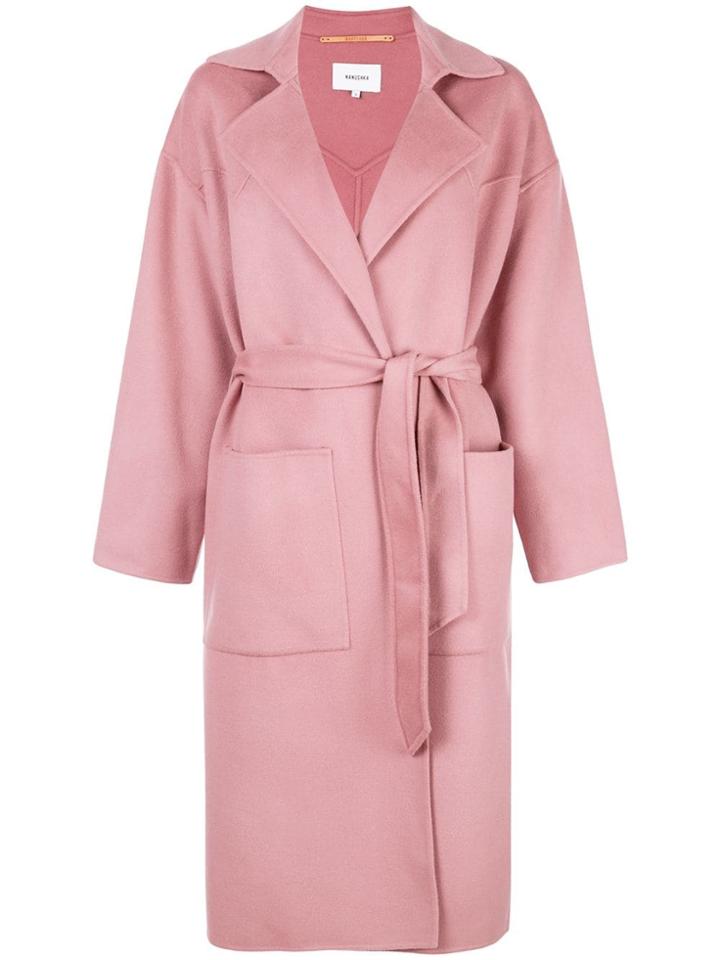 Nanushka Belted Trench Coat - Pink
