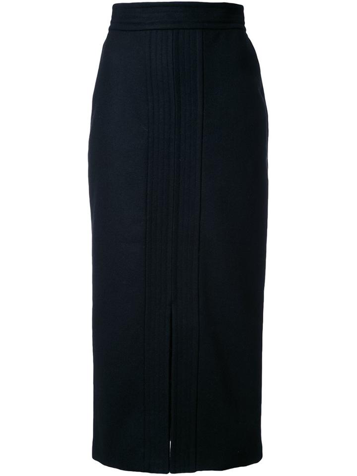 G.v.g.v. Pencil Skirt, Women's, Size: 36, Black, Nylon/wool