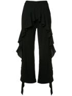 Rebecca Taylor Cold-shoulder Ribbed Sweater - Black