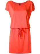 Lygia & Nanny Boat Neck Dress, Women's, Size: 42, Red, Cotton/spandex/elastane
