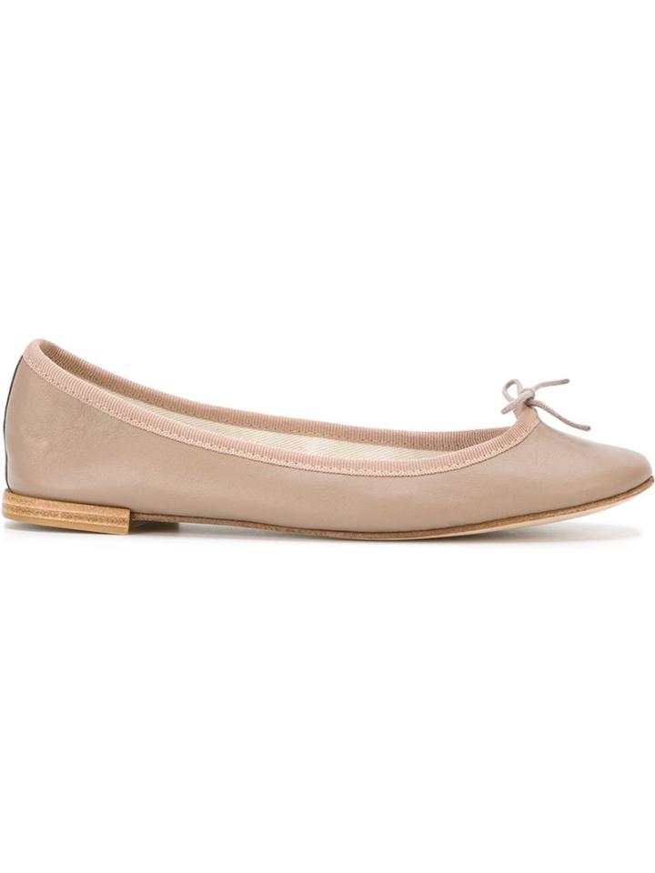 Repetto Contrast Trim Ballerinas