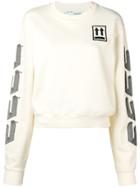 Off-white Embroidered Sweatshirt - Nude & Neutrals