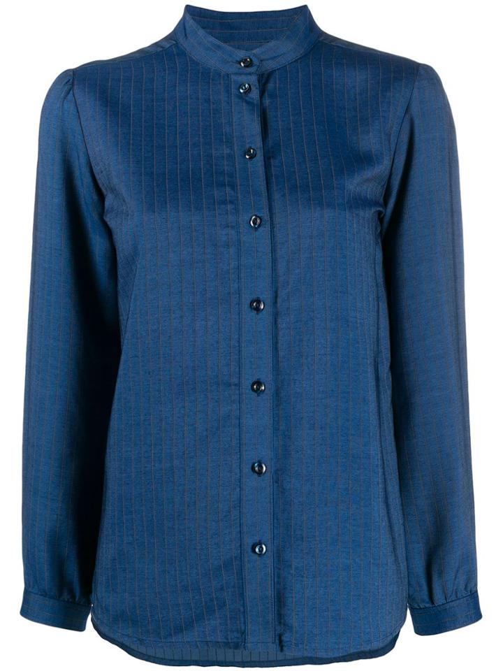 A.p.c. Pinstriped Shirt - Blue