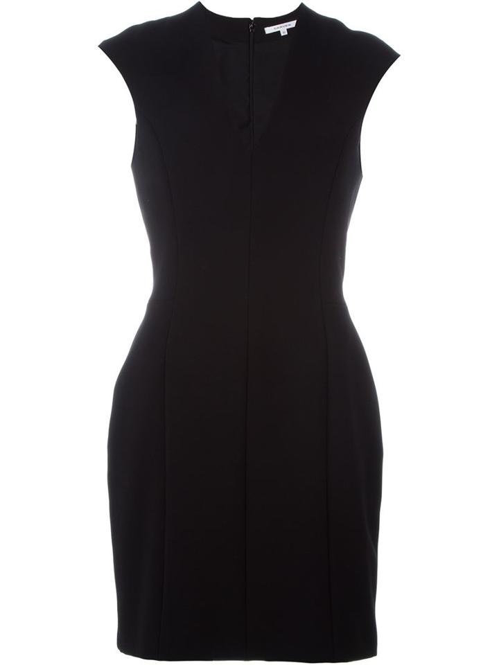 Carven V-neck Fitted Dress