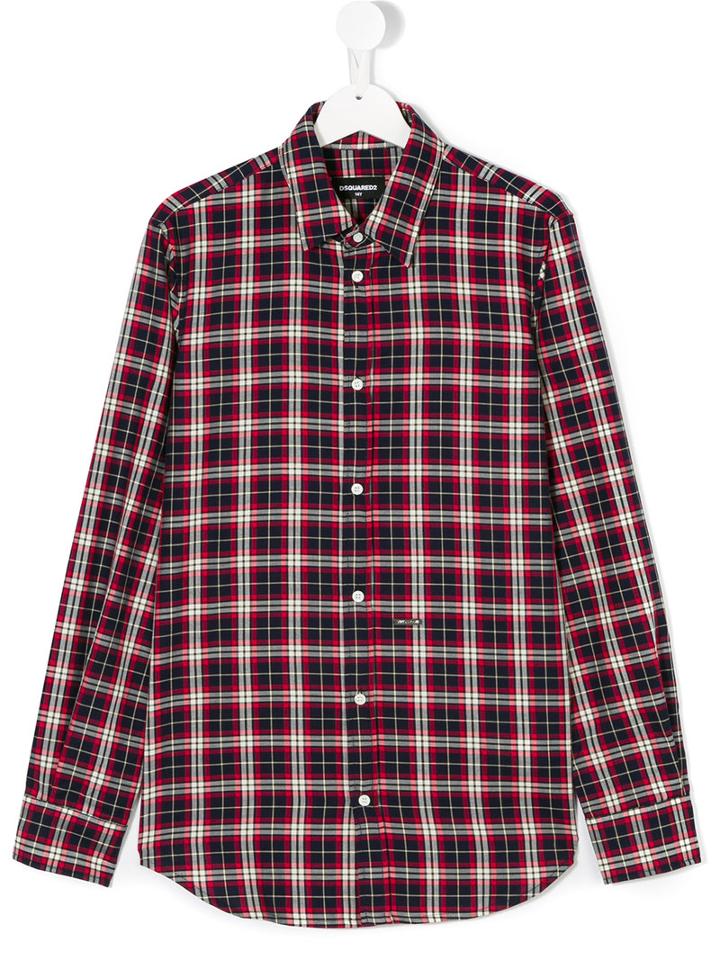 Dsquared2 Kids - Checked Shirt - Kids - Cotton - 16 Yrs, Red
