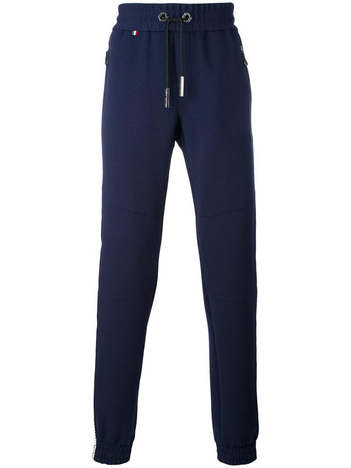 Philipp Plein - Classic Track Pants - Men - Cotton/polyamide/spandex/elastane/viscose - Xl, Blue, Cotton/polyamide/spandex/elastane/viscose