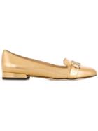 Jimmy Choo Jaden Flat Shoes - Gold
