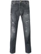 Cycle - Splattered Jeans - Men - Cotton - 36, Grey, Cotton