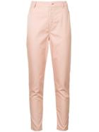 Loveless Classic Slim-fit Trousers - Pink & Purple