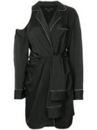 Alexander Wang Pinstriped Shirt Dress - Grey