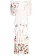 Patbo Off-the-shoulder Tiered Dress - White